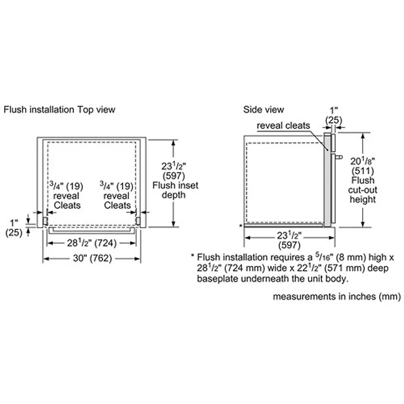 Four combiné encastrable de 30 po et 1,6 pi3 de Bosch - Acier inoxydable