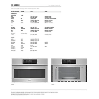 Four combiné encastrable de 30 po et 1,6 pi3 de Bosch - Acier inoxydable