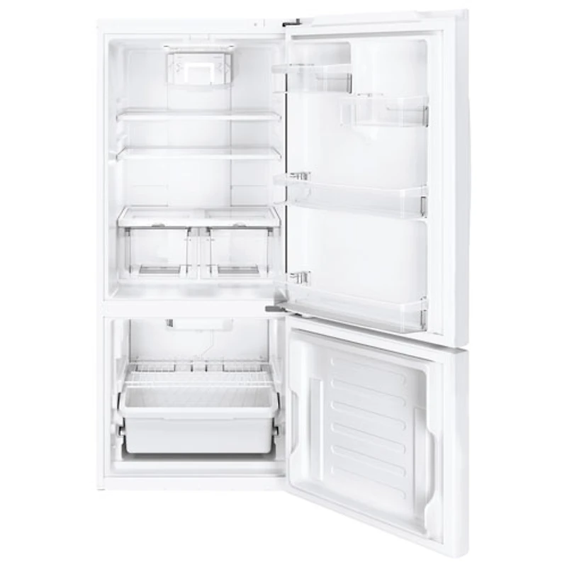 Réfrigérateur cong. inf. 20,9 pi³ 30 po/éclairage DEL de GE (GBE21AGKWW) - Blanc - BO - Parfait état