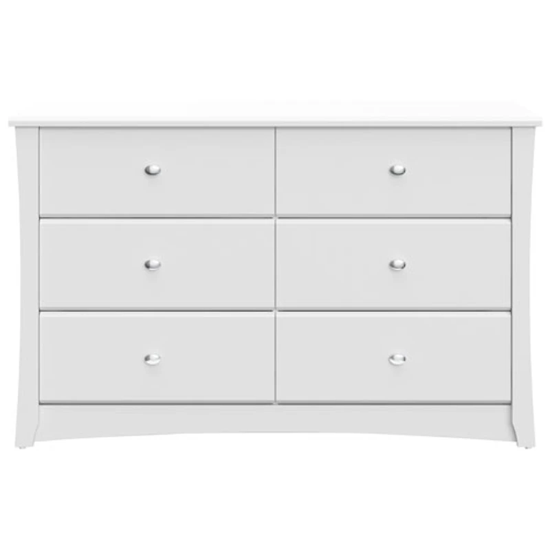 Commode à 6 tiroirs pour pouponnière Crescent de Storkcraft - Blanc