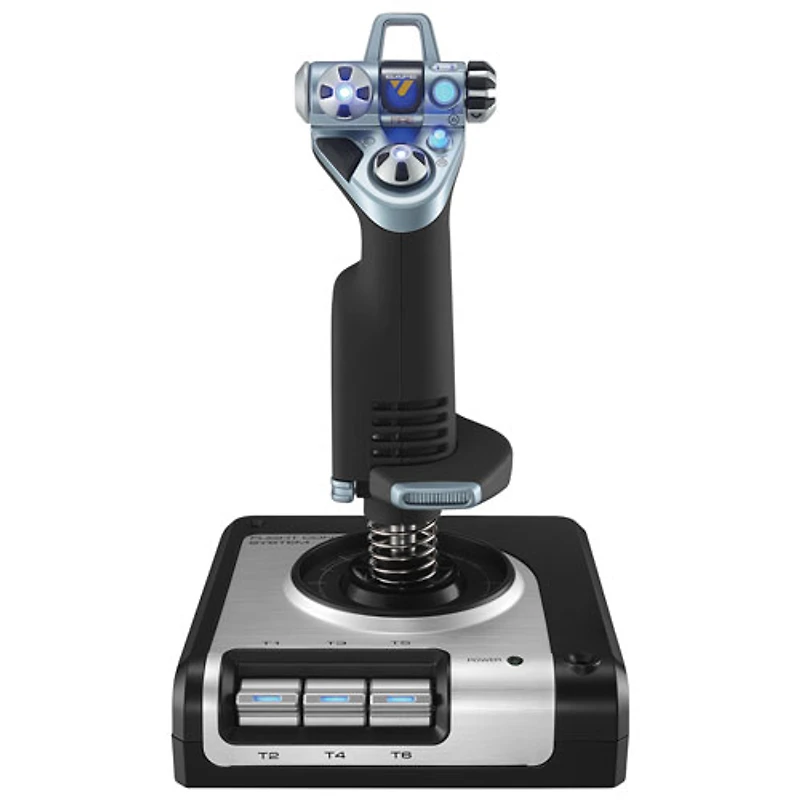 Manche Flight X52 de Saitek par Logitech G - Noir-argenté