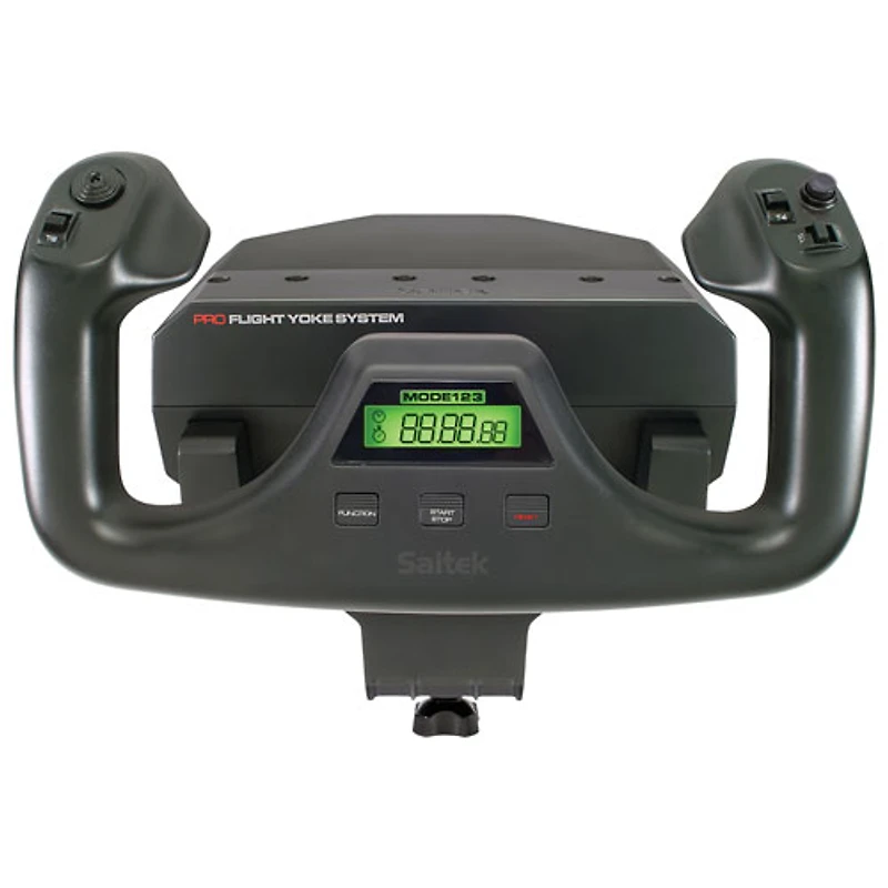 Manche à volant avec secteur de manette Pro Flight de Saitek par Logitech G - Noir