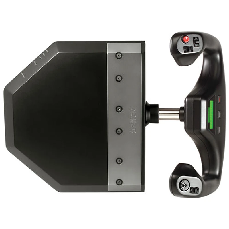 Manche à volant avec secteur de manette Pro Flight de Saitek par Logitech G - Noir