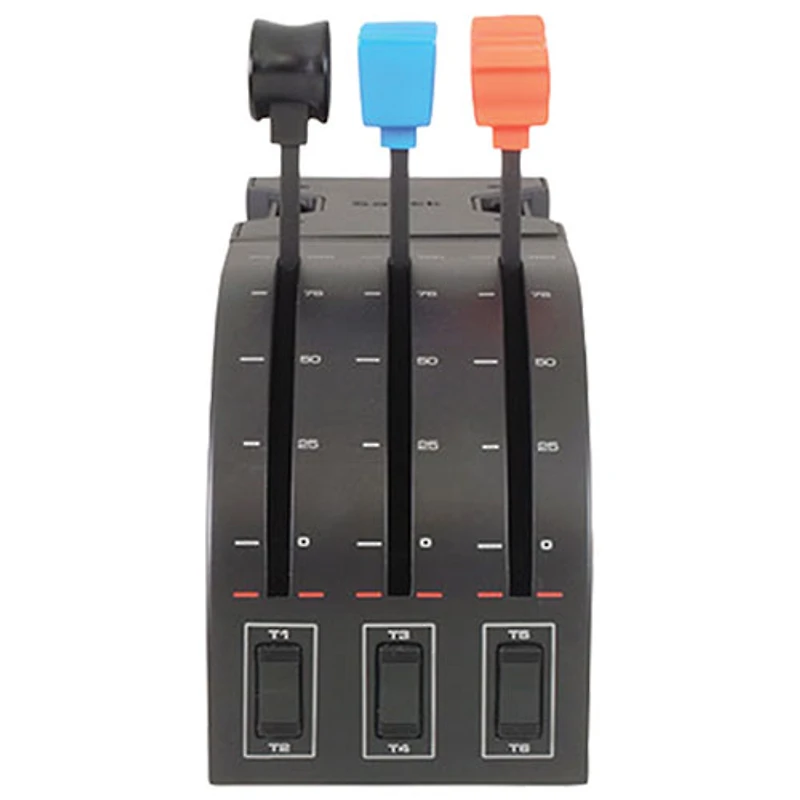 Manche à volant avec secteur de manette Pro Flight de Saitek par Logitech G - Noir