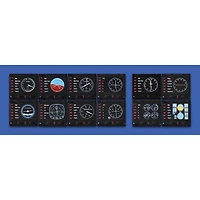 Tableau de bord Pro Flight de Saitek de Logitech G - Noir