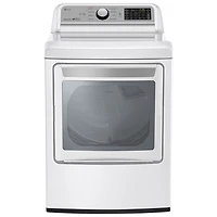 LG 7.3 Cu. Ft. Electric Dryer with Moisture Sensing, Steam, Energy Star & Wi-Fi (DLEX7200W) - White