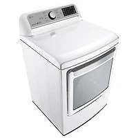 LG 7.3 Cu. Ft. Electric Dryer with Moisture Sensing, Steam, Energy Star & Wi-Fi (DLEX7200W) - White