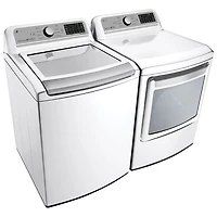 LG 7.3 Cu. Ft. Electric Dryer with Moisture Sensing, Steam, Energy Star & Wi-Fi (DLEX7200W) - White