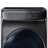 Samsung 7.5 Cu. Ft. Large Capacity Electric Dryer with Moisture Sensing, Steam, Energy Star & Wi-Fi (DVE60M9900V) - Black Stainless Steel
