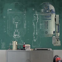 Murale en papier peint de 6 x 7,5 pi de R2-D2 de La guerre des étoiles de Disney par RoomMates