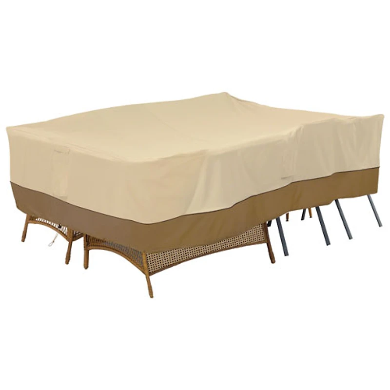 Housse résistante à l’eau Veranda de Classic Accessories pour ensemble de patio -140x30x70 po -Beige