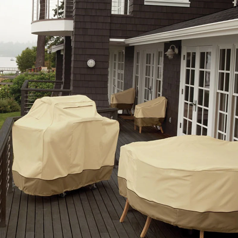 Housse résistante à l’eau Veranda de Classic Accessories pour ensemble de patio -140x30x70 po -Beige