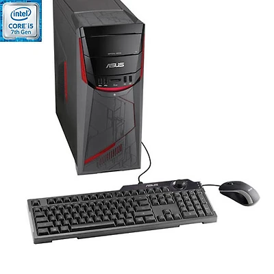 Ordinateur jeu G11 d'ASUS (Core i5-7400 d'Intel/DD 1 To/RAM 12 Go/GeForce GTX1050 de NVIDIA/Win 10)