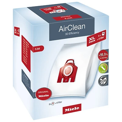 Filtres et sacs d'aspirateur AirClean de Miele (3D F/J/M Value Pack)