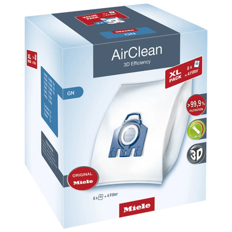 Filtres et sacs d'aspirateur AirClean de Miele (3D G/N Value Pack)