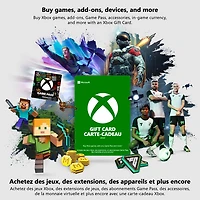 Carte-cadeau de $ pour Xbox Live