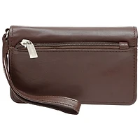 Ashlin Vita Leather Wristlet for iPhone 6/7 - Dark Brown