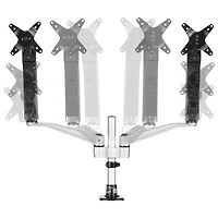 StarTech 30" Dual Arm Full Motion Monitor Desk Mount - Silver/Black