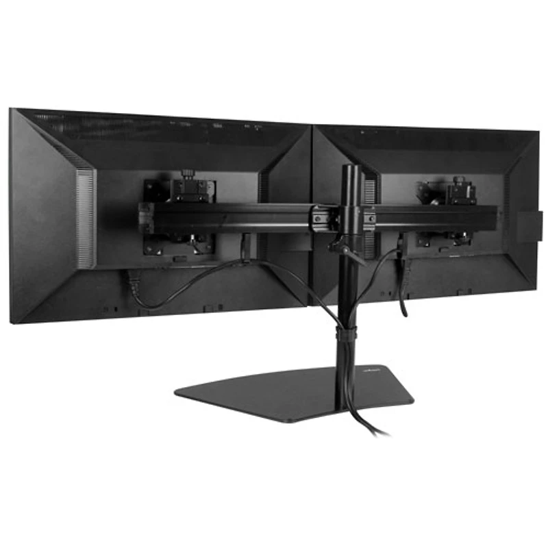 StarTech 24" Dual Arm Horizontal Monitor Stand - Black