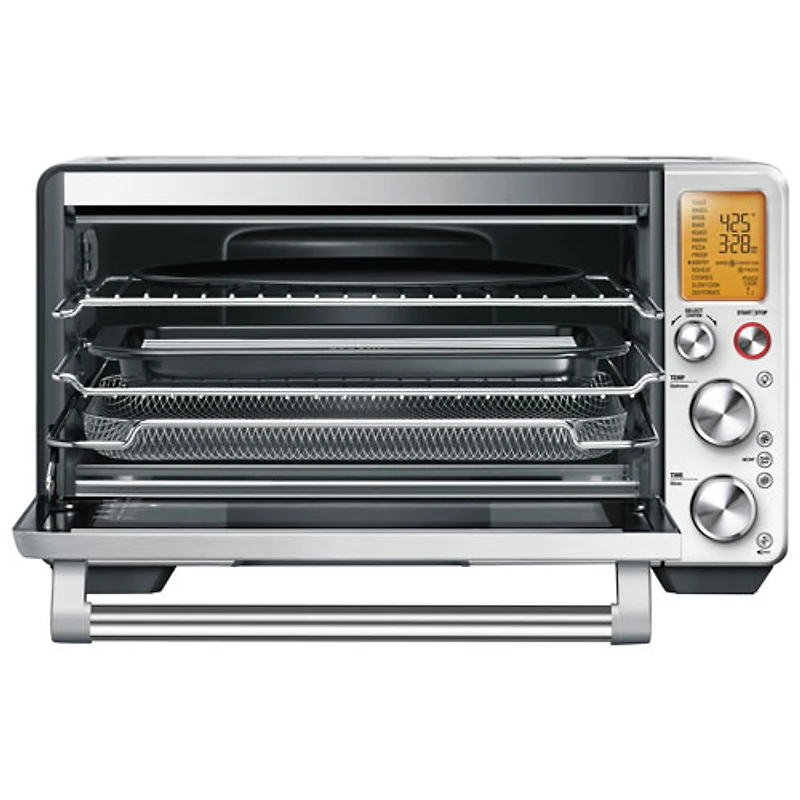 Four grille-pain à convection et friteuse à air chaud Smart Oven de Breville - 1 pi³/28,3 l - Acier inoxydable