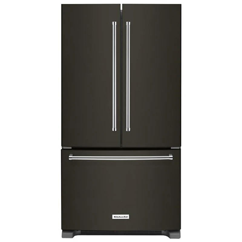 Réfrigérateur profondeur comptoir à deux portes 36 po 21,9 pi³ de KitchenAid (KRFC302EBS) - Noir