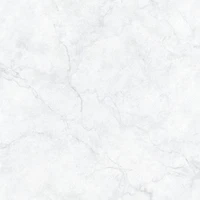 Papier peint autocollant Carrara Marble de NuWallpaper - Blanc