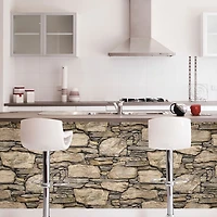 Papier peint autocollant Hadrian de NuWallpaper - Brun