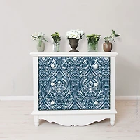 Papier peint autocollant Bohemian Damask de NuWallpaper - Bleu