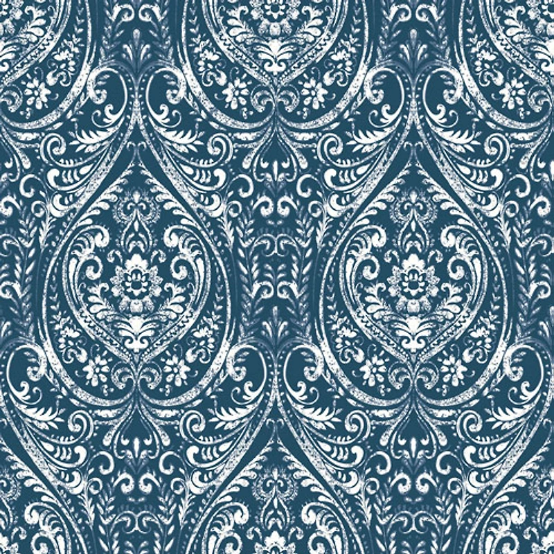 Papier peint autocollant Bohemian Damask de NuWallpaper - Bleu