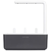 Click and Grow Smart Indoor Garden (SGS8US) - with Basil Seed Capsule Refill - 3 Pack - Dark Grey