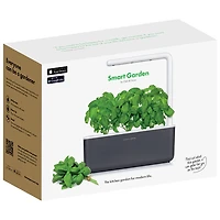 Click and Grow Smart Indoor Garden (SGS8US) - with Basil Seed Capsule Refill - 3 Pack - Dark Grey