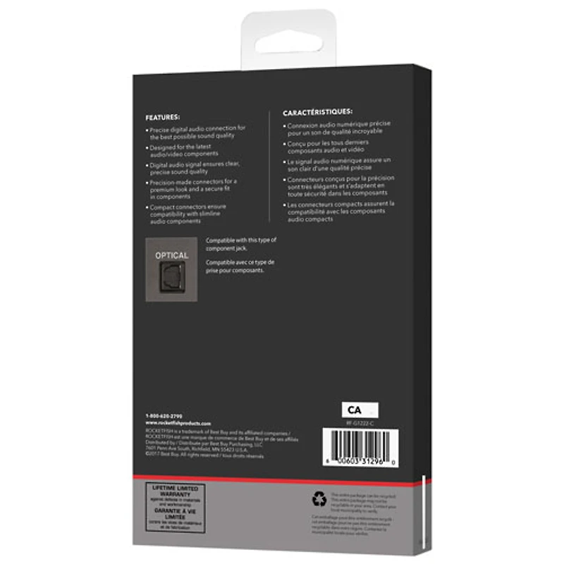 Rocketfish 2.4m (8 ft.) Optical Cable - Only at Best Buy