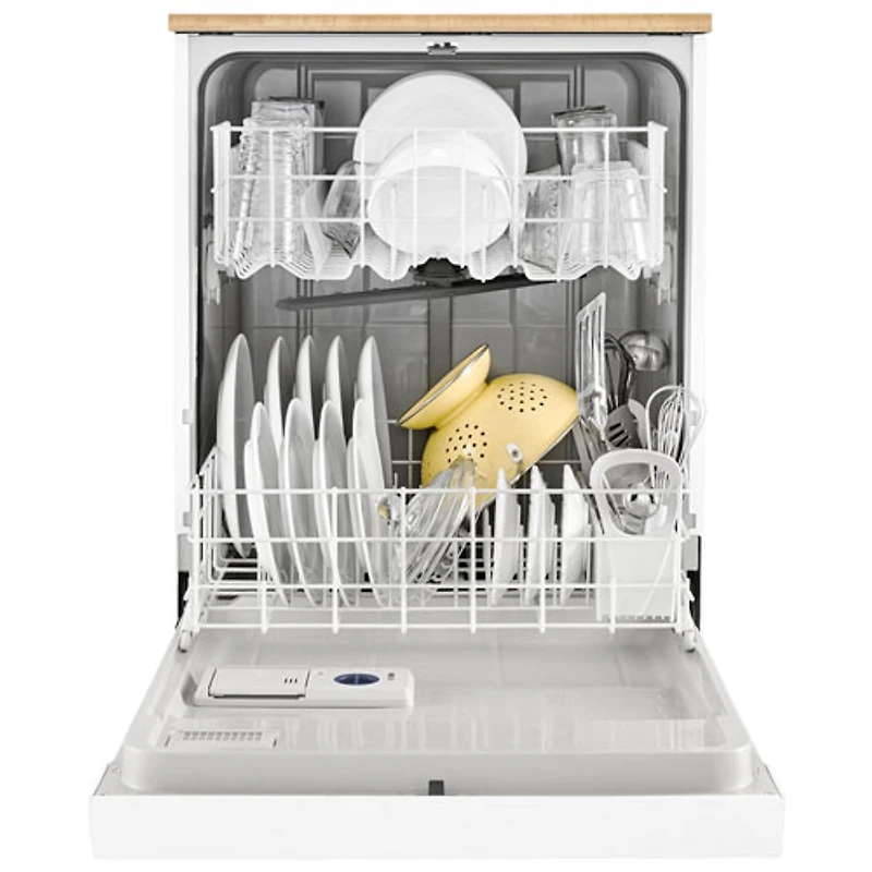 Whirlpool 24" 64dB Portable Dishwasher (WDP370PAHW) - White