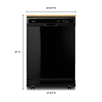 Lave-vaisselle mobile 24 po 64 dB de Whirlpool (WDP370PAHB) - Blanc