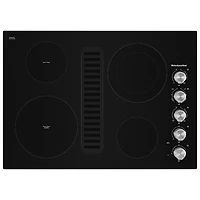 Surface de cuisson électrique lisse de 30 po de KitchenAid (KCED600GBL) - Noir