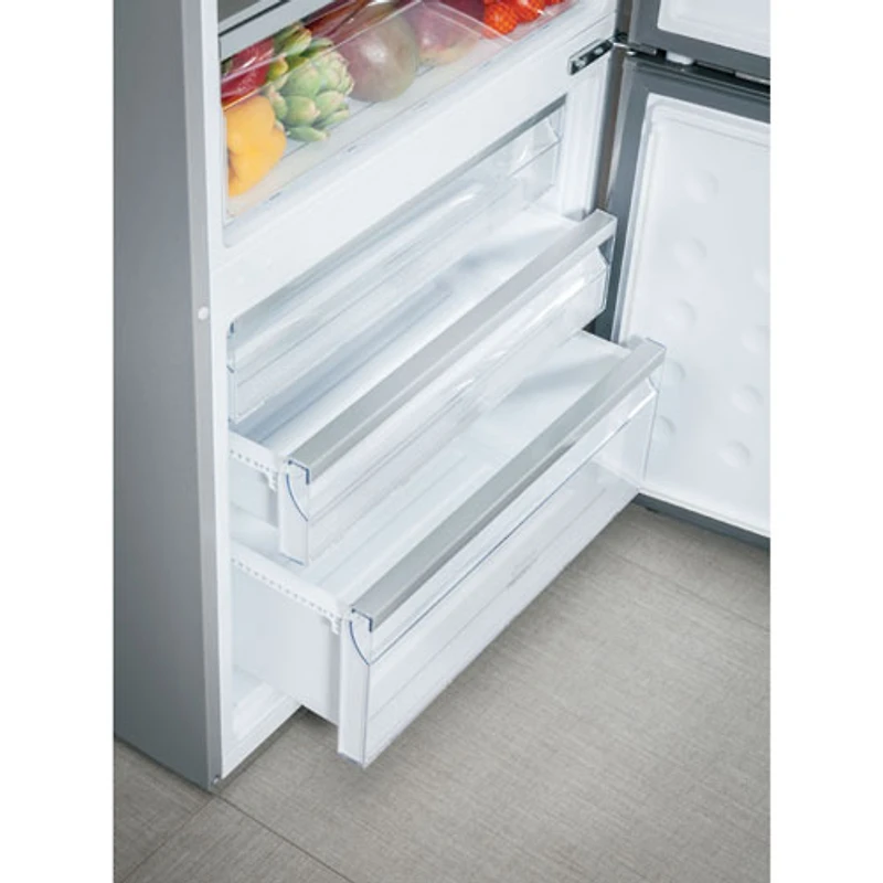 Réfrigérateur à congélateur inférieur 15 pi³ 28 po de Haier (HRB15N3BGS) - Acier inoxydable