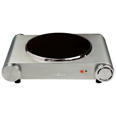 Salton Portable Infrared Cooktop - Single - Stainless Steel