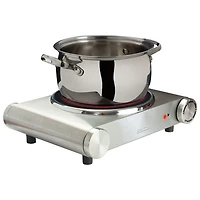Salton Portable Infrared Cooktop - Single - Stainless Steel