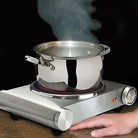 Salton Portable Infrared Cooktop - Single - Stainless Steel