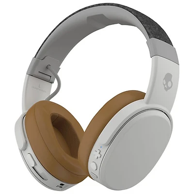 Casque d'écoute sans fil Bluetooth à isolation sonore Crusher Wireless de Skullcandy - Gris