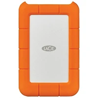 Disque dur externe portatif USB-C Rugged de 1 To de LaCie pour PC/Mac (STFR1000800) - Orange