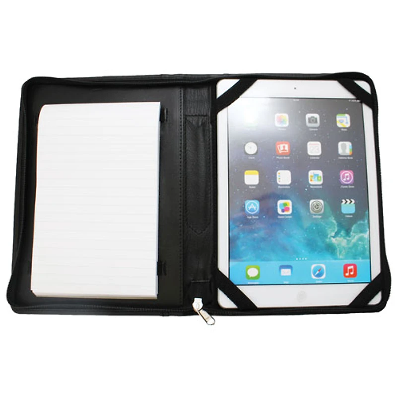 Ashlin AereoPro Universal 7" Tablet Leather Folio Case - Black