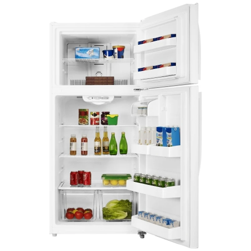 Insignia 30" 18 Cu. Ft. Top Freezer Refrigerator w/ LED Lighting (NS-RTM18WH8Q) -White -Only at Best Buy