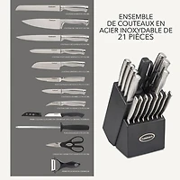 Cuisinart Stainless Steel 21-Piece Knife Block Set (SSC-21CC) - Only at Best Buy