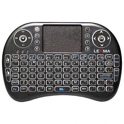 Lexma TK200 Wireless Backlit Ergonomic Mini Keyboard with Touchpad
