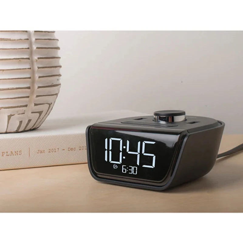 Brandstand CubieWink Alarm Clock with USB-A/USB-C Ports