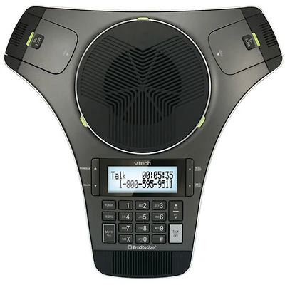 VTech EricStation DECT 6.0 Conference Phone with 2 Wireless Microphones (VCS702) - Black