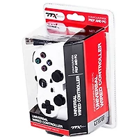 Manette USB de TTX Tech pour PS3 et PC - Blanc