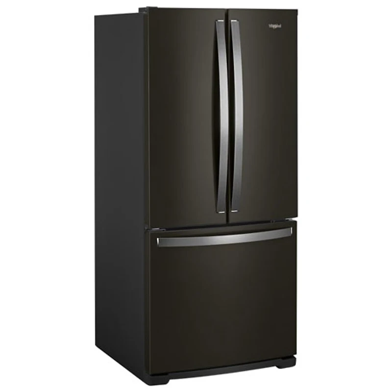 Réfrigérateur à deux portes 19,7 pi3 30 po de Whirlpool avec éclairage DEL (WRF560SFHV) - Inox noir