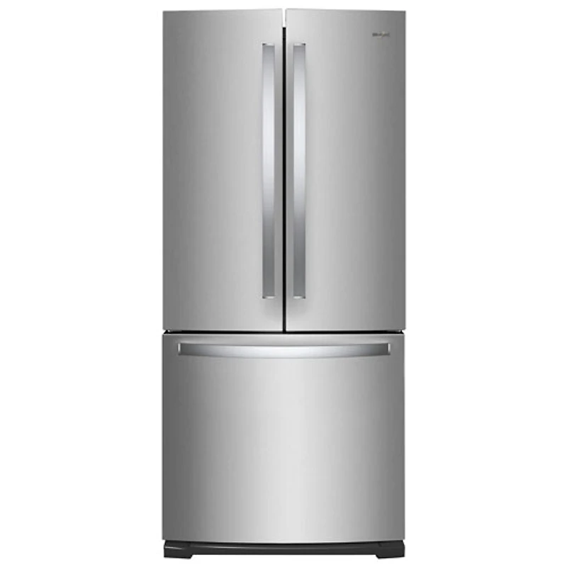 Réfrigérateur à deux portes avec éclairage DEL de 30 po et 19,7 pi³ de Whirlpool (WRF560SFHZ) - Inox